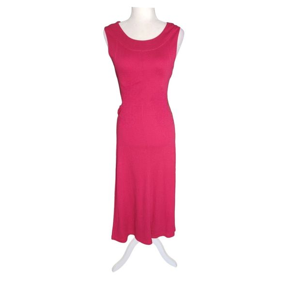 The Territory Ahead Pink Fit & Flare Maxi Pullover Dress Women's Size Small - Picture 1 of 8